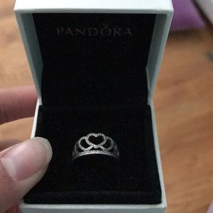 Pandora Hearts Tiara Ring Size 6